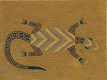 Numahl – 1996 – Acrylic on canvas board – 52 x 42cm (framed) - artist Adrian Cameron