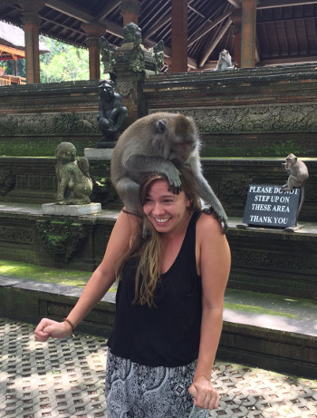 Up-close and personal with residents of Ubud’s Monkey Forest.