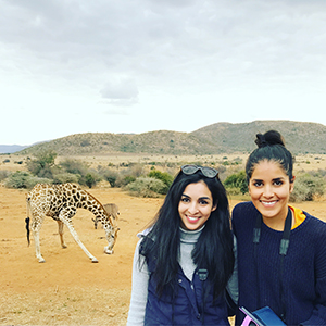 Aiasha Saikal and Trish Griffiths