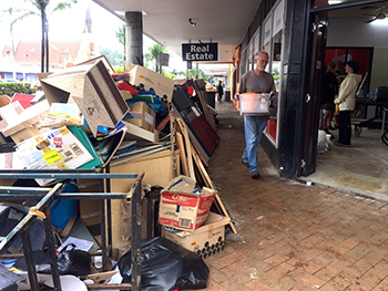 Lismore street after 2017 flood