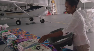 Preparing baby kits in PNG