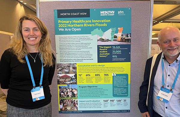 Monika Wheeler, CEO Healthy North Coast and Dr Adrian Gilliland, Chair Healthy North Coast