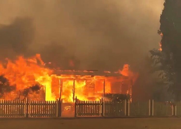 bushfire at Rappville